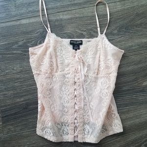 NWOT Guess Lace Pink Camisole